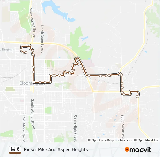 6 Bus Line Map