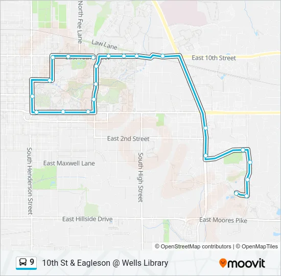 9 Bus Line Map