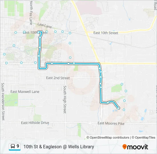 9 Bus Line Map