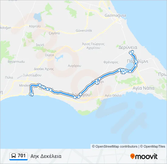 701  Line Map