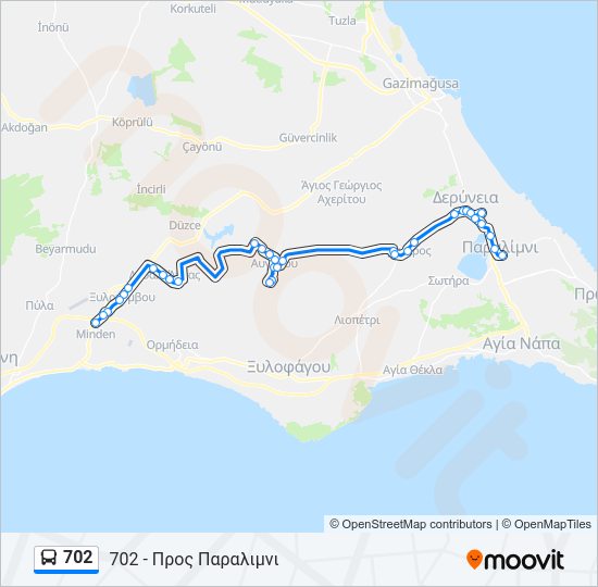 Χάρτης Γραμμής 702 