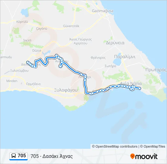 705  Line Map