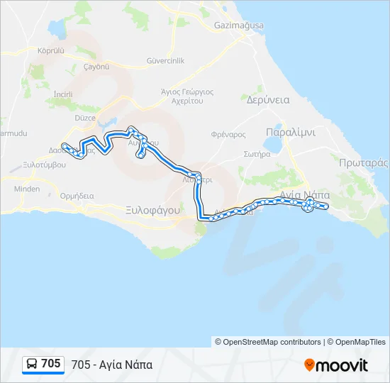 705  Line Map