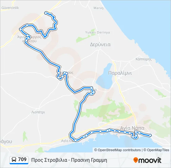 709  Line Map