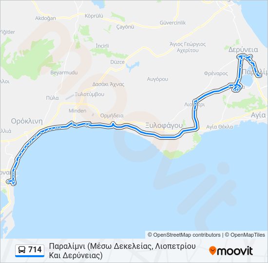 Χάρτης Γραμμής 714 