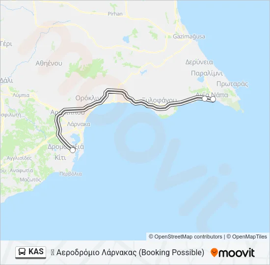 KAS Bus Line Map