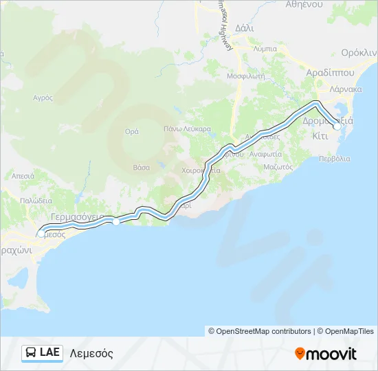 LAE Bus Line Map