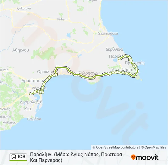 ICB Bus Line Map