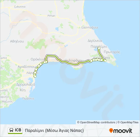 ICB Bus Line Map