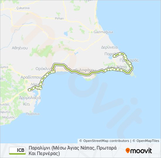 ICB bus Line Map