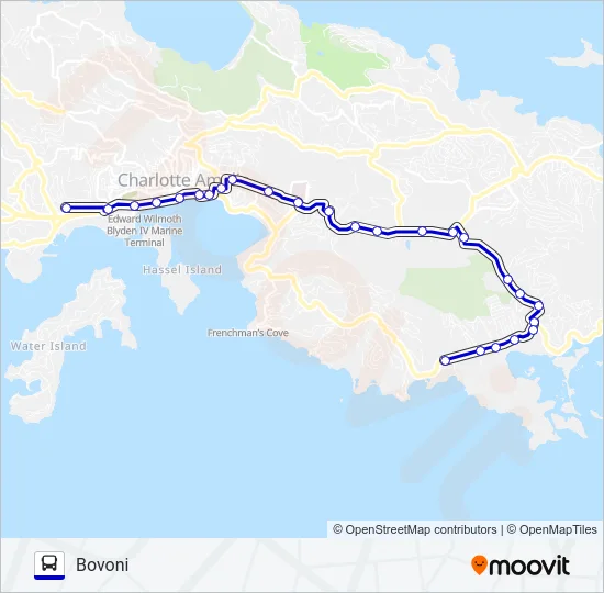 501 Bus Line Map