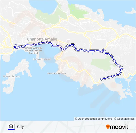 501 Bus Line Map