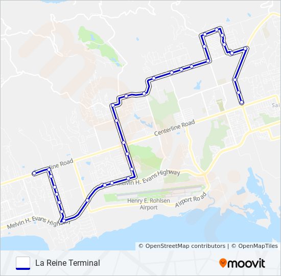 502 bus Line Map