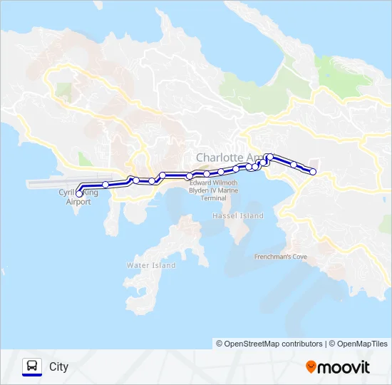 102 Bus Line Map