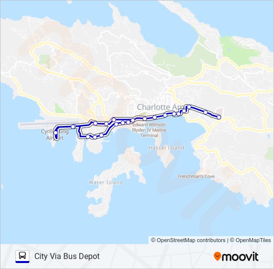 Mapa de 102 de autobús