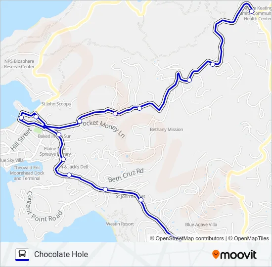 107 Bus Line Map