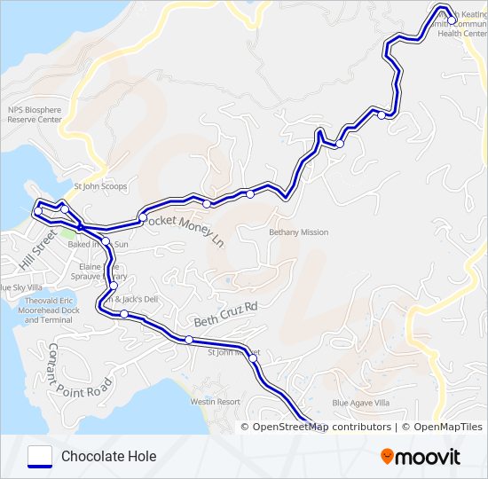 Mapa de 107 de autobús