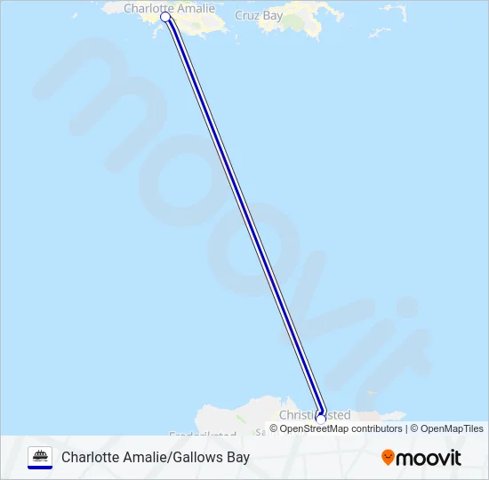 F2 Ferry Line Map