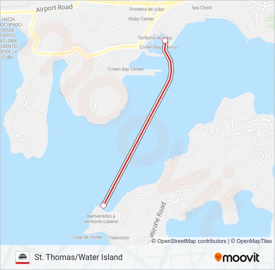 F1 Ferry Line Map