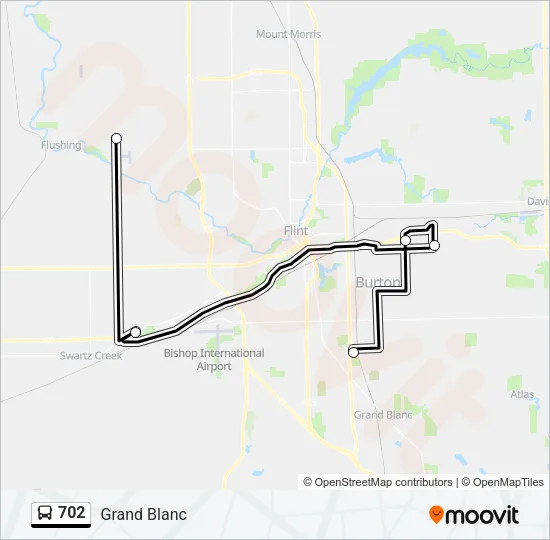 702 Bus Line Map