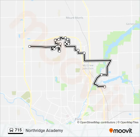 715 Bus Line Map