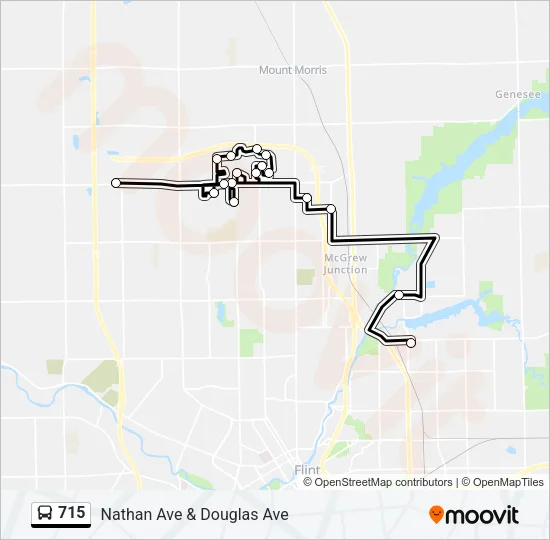 715 Bus Line Map