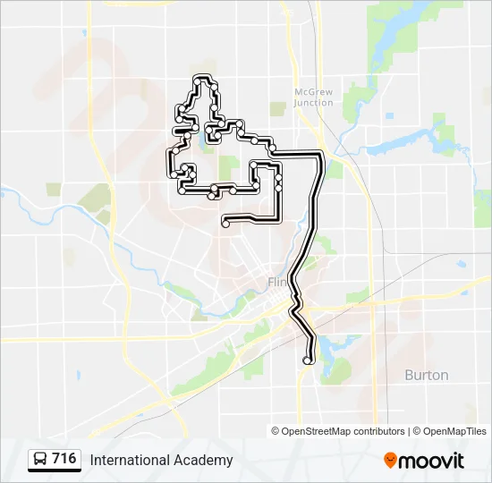 716 Bus Line Map