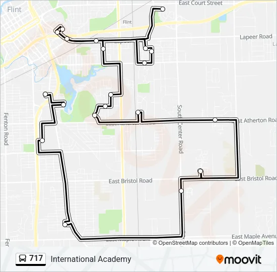 717 Bus Line Map