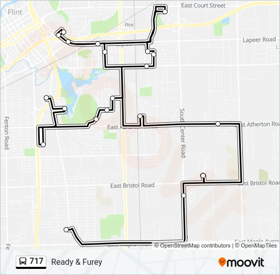 717 Bus Line Map