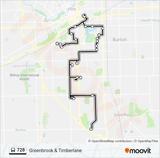 728 Bus Line Map