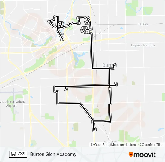 739 Bus Line Map