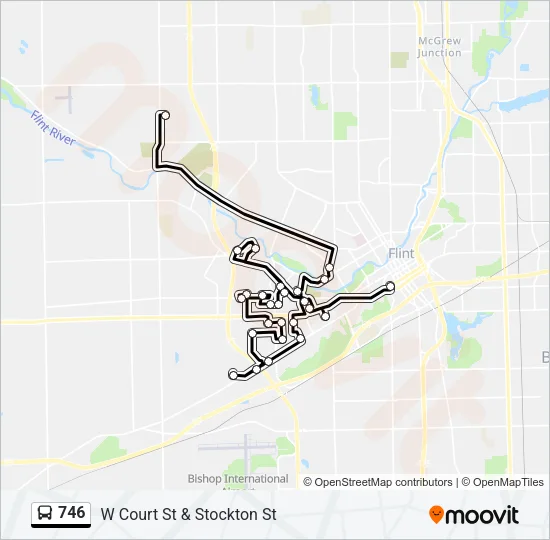 746 Bus Line Map
