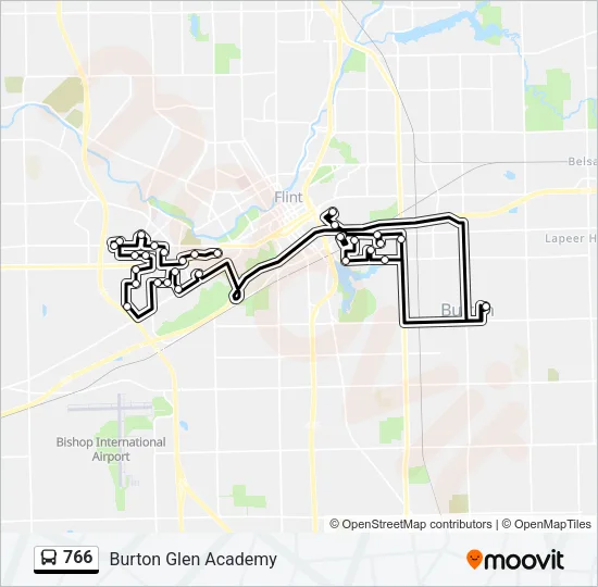 766 Bus Line Map