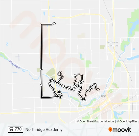 770 Bus Line Map