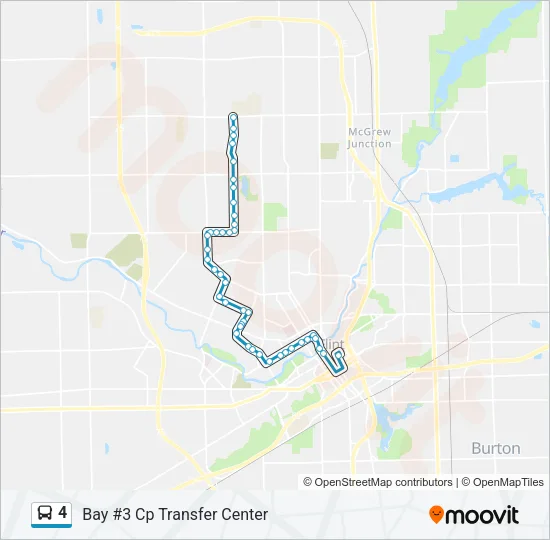 4 Bus Line Map