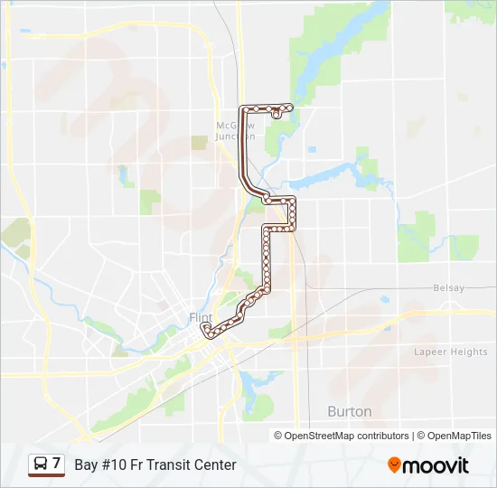 7 Bus Line Map