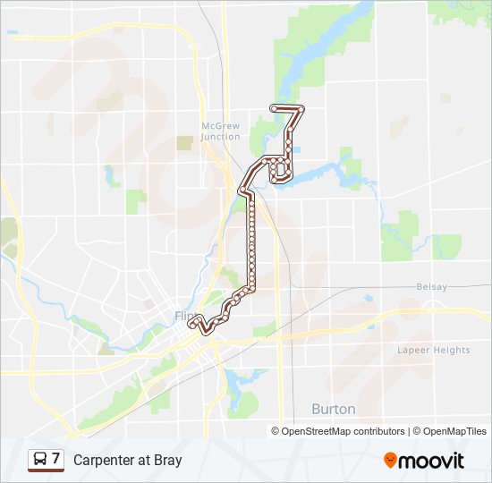 7 bus Line Map