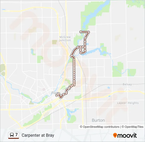 7 Bus Line Map