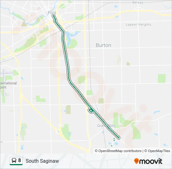 8 Bus Line Map