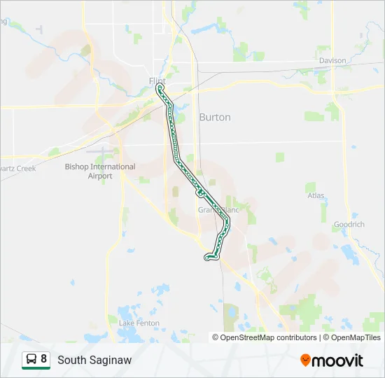 8 Bus Line Map