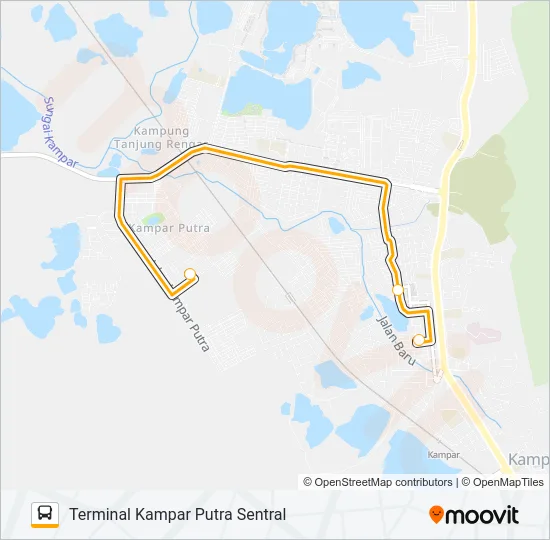 SHUTTLE KAMPAR Bus Line Map