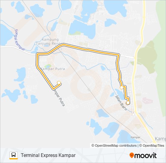 SHUTTLE KAMPAR bus Line Map