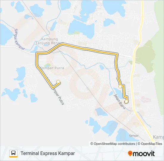 SHUTTLE KAMPAR Bus Line Map