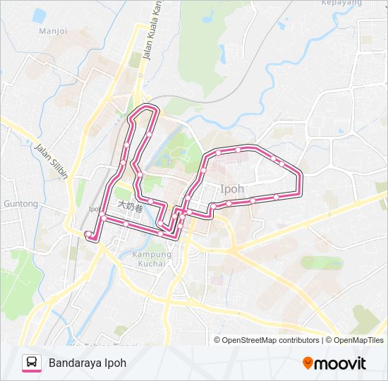 A100 Bus Line Map