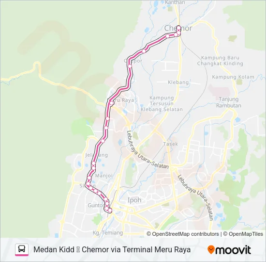 A30B Bus Line Map