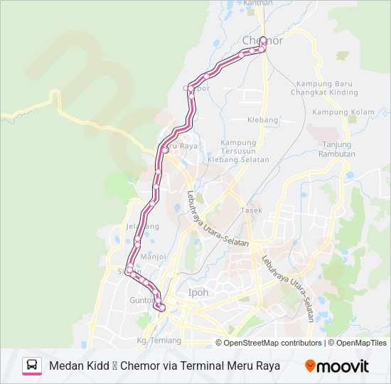 A30B Bus Line Map