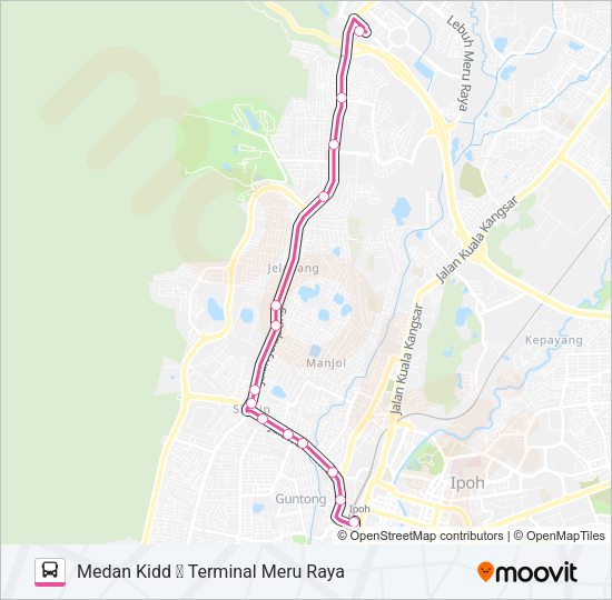 A30A Bus Line Map