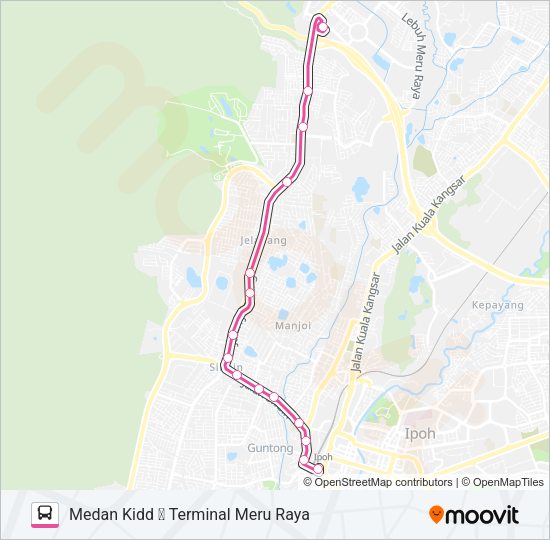 A30A Bus Line Map