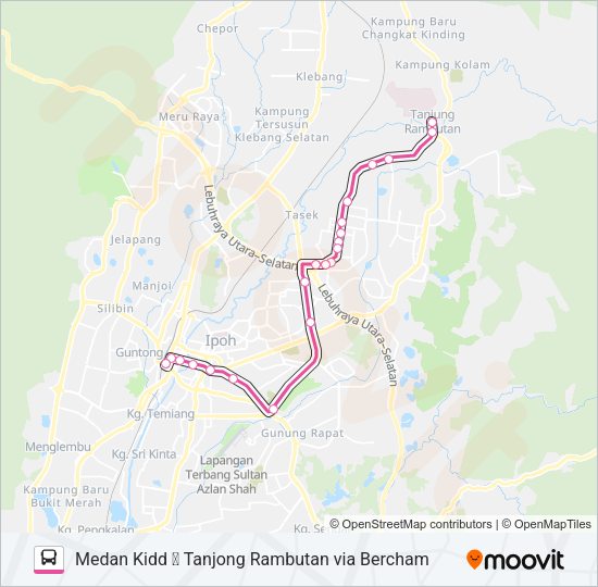 A32 Bus Line Map
