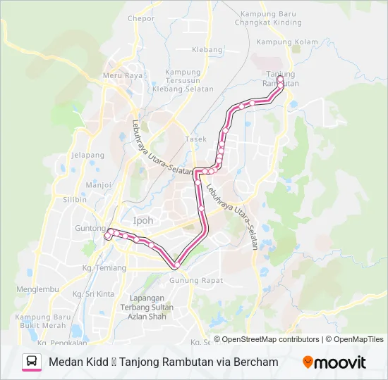 A32 Bus Line Map